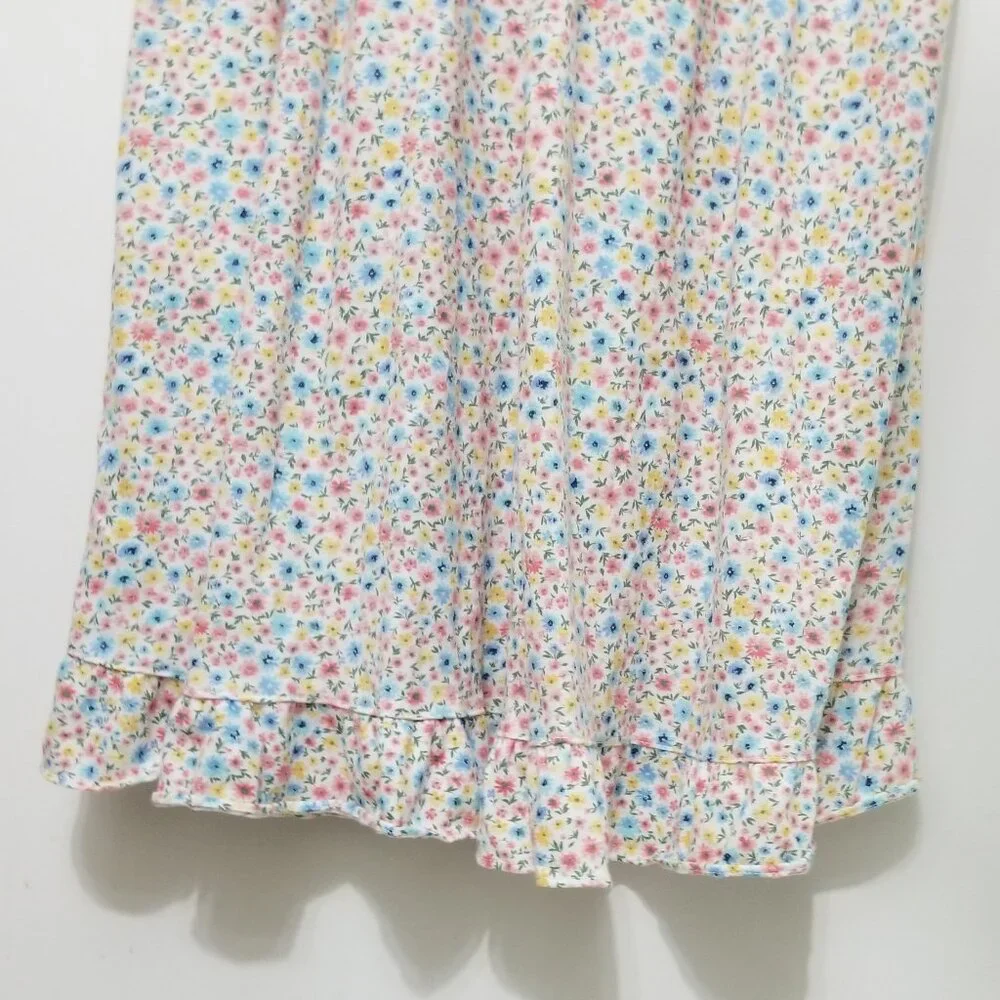 floral buttoning nightgown with lace - Picture 3 of 8